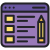 icon png illustration purple blog page with pencil